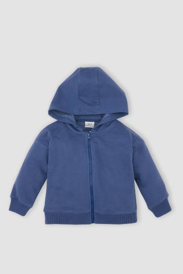 Baby Boy Regular Fit Hooded Thin Fabric Cardigan