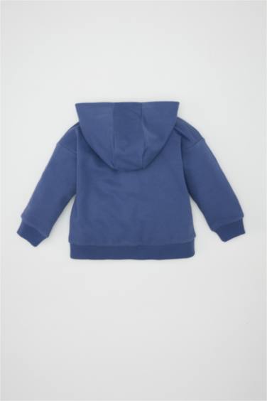 Baby Boy Regular Fit Hooded Thin Fabric Cardigan