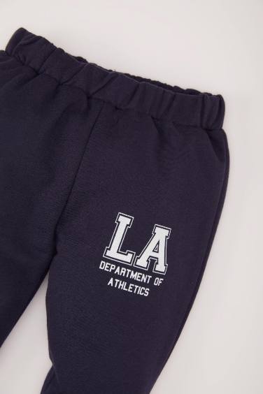 بنطلون سويت بانتس بيبي اولادي خفيف قصة عادية كحلي