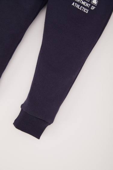 بنطلون سويت بانتس بيبي اولادي خفيف قصة عادية كحلي