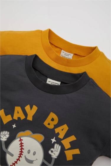 Baby Boy Sports Printed 2 Piece T-Shirt