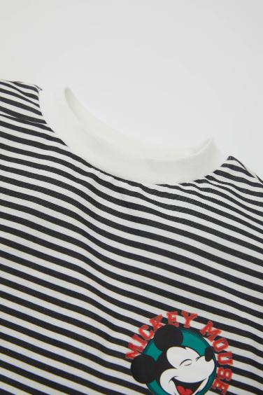 Baby Boy Disney Mickey & Minnie Striped T-Shirt