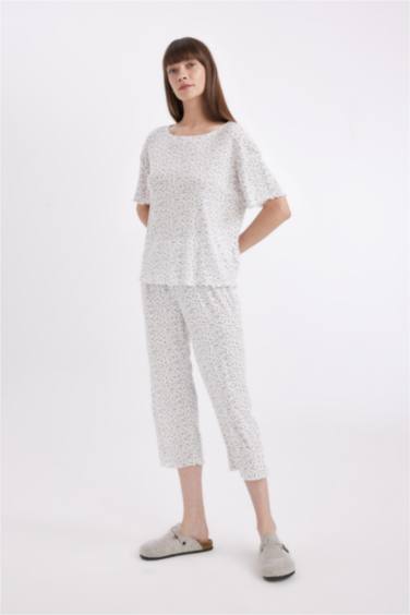 Fall in Love Regular Fit Patterned 2 Piece Pajama Set