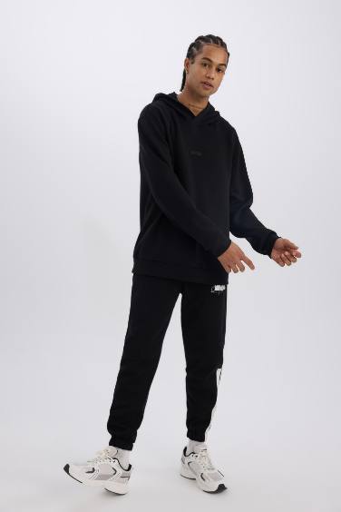 DeFactoFit NBA Boston Celtics Jogger Eşofman Altı Standart Fit Beli Bağcıklı Cepli Lastikli Paça