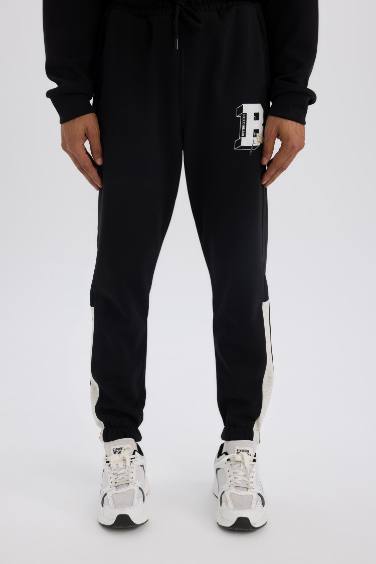 DeFactoFit NBA Boston Celtics Jogger Eşofman Altı Standart Fit Beli Bağcıklı Cepli Lastikli Paça