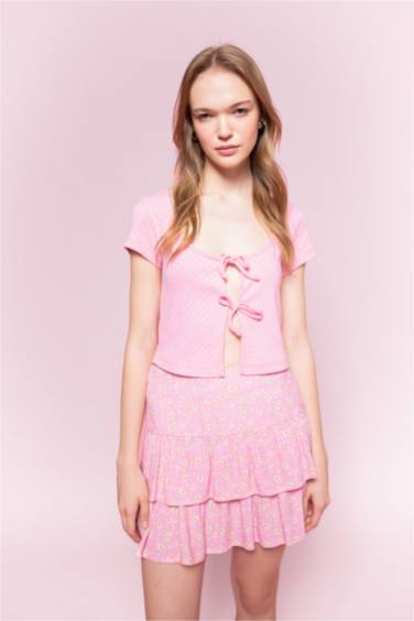 Slim Fit Camisole Short Sleeve T-Shirt