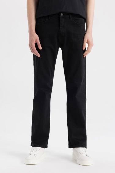 Pantalon en Jean droit à Coupe Confort