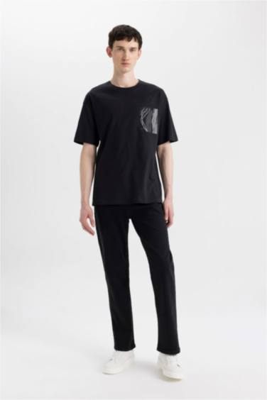 Diago Comfort Fit Rahat Kalıp Yüksek Bel Geniş Paça Jean Pantolon