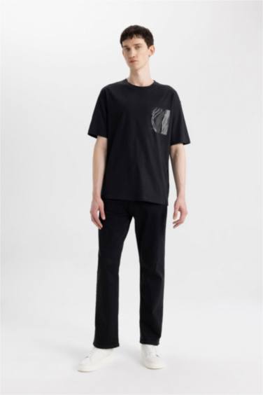 Diago Comfort Fit Rahat Kalıp Yüksek Bel Geniş Paça Jean Pantolon