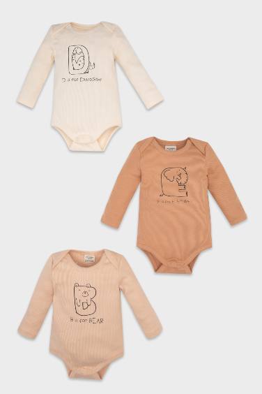 Baby Boy 3 piece Long Sleeve Long Sleeve Snap Body