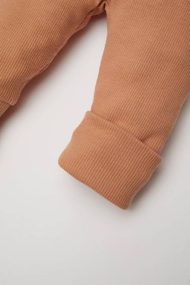 بنطلون بيبي اولادي مضلع قصة عادية - قطعتين