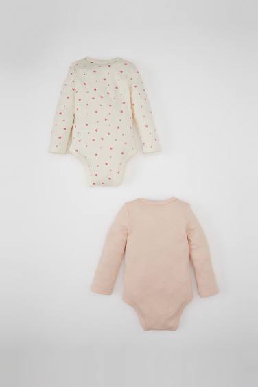 سالوبيت بيبي بناتي حديثي الولادة بطبعة قلب - قطعتين