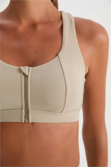 Спортивный бюстгальтер на молнии, DeFactoFit