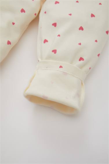 Baby Girl Heart Patterned 2 Piece Pants