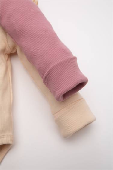 Body à Manches Longues à Col Rond pour BéBé Fille