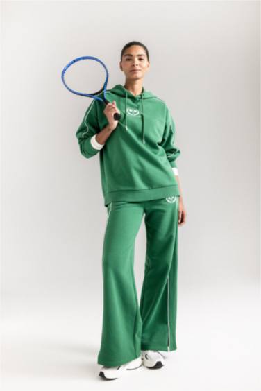 Wide Leg Geniş Paça Uzun Boy Sporcu Eşofman Altı