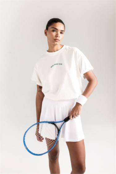 T-Shirt Oversize imprimé à manches courtes et col rond