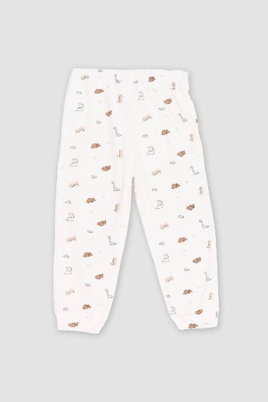 بنطلون بيبي اولادي قصة عادية بطبعة ديناصور - قطعتين