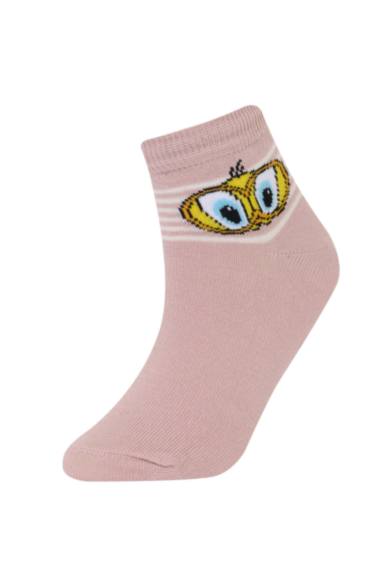 Қыздарға Looney Tunes Лицензиялық мақта 3 қысқа мойын