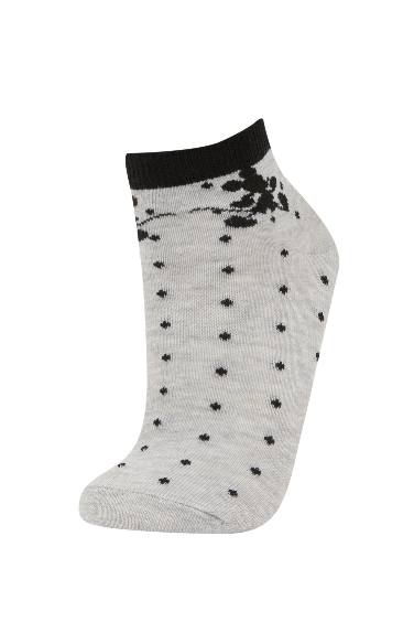 جوارب بناتي قصيرة قطن من ديزني ميكي وميني - 3 قطع