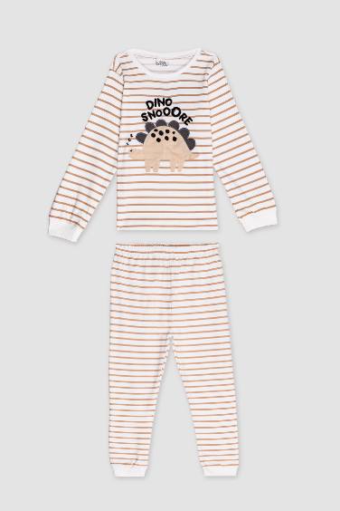 Baby Boy Striped 2 Piece Pajama Set