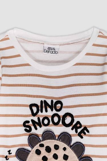 Baby Boy Striped 2 Piece Pajama Set