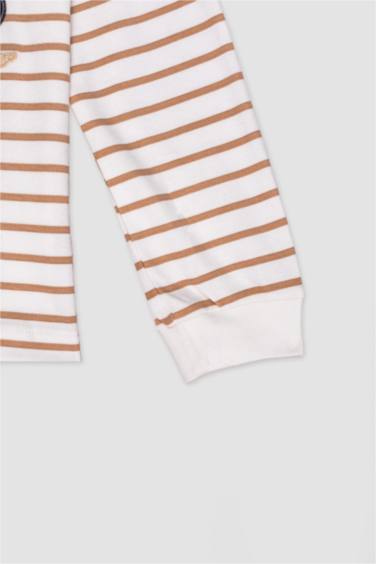 Baby Boy Striped 2 Piece Pajama Set