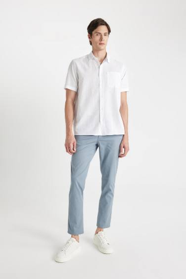 بنطلون تشينو تويل أزرق