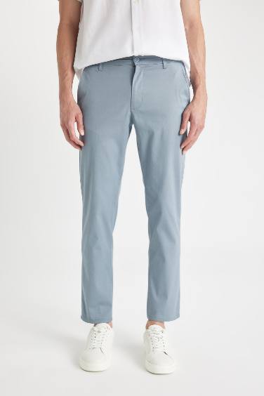 بنطلون تشينو تويل أزرق