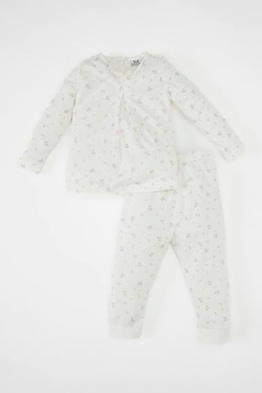 Baby Girl Floral Cotton 2 Piece Pajama Set