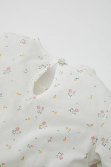 Baby Girl Floral Cotton 2 Piece Pajama Set