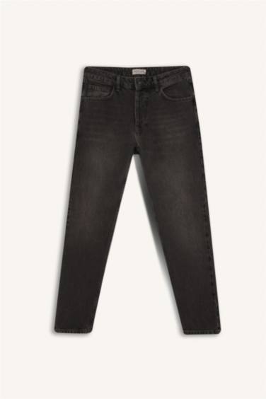 90's Slim Fit Dar Kalıp Yüksek Bel Dar Paça Jean Pantolon