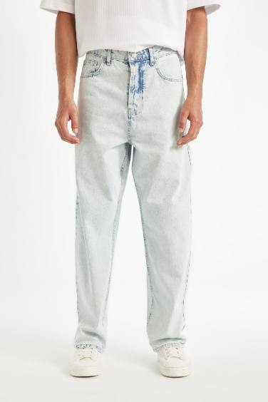 Pantalon Jean baggy à taille normale