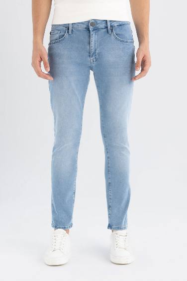 Pedro Slim Fit Dar Kalıp Normal Bel Dar Paça Jean Pantolon