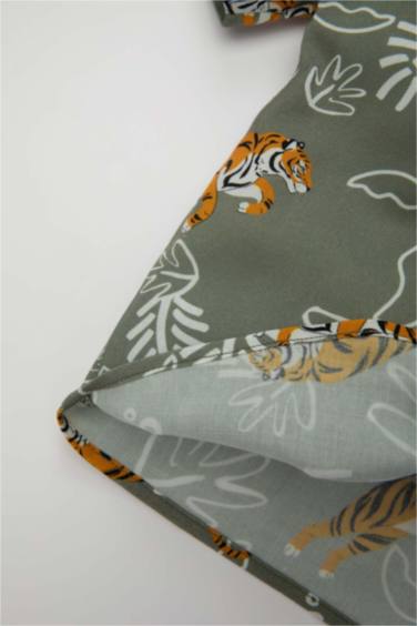 Baby Boy Open Collar Short Sleeve Shirt