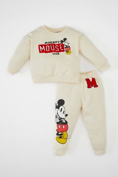 Baby Boy Disney Mickey & Minnie Sweatshrt Sweatpants 2-Piece Set