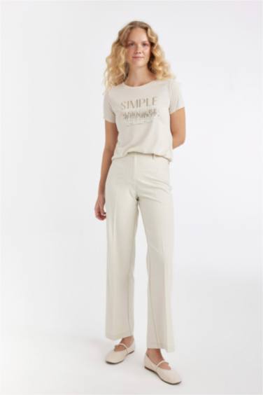 Regular Fit Crew Neck Printed T-Shirt