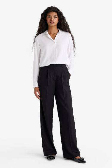 Regular Fit Shirt Collar Long Sleeve Shirt