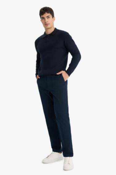 Standard Fit Polo Collar Knitwear Pullover