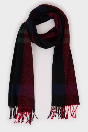 Man Plaid Scarf