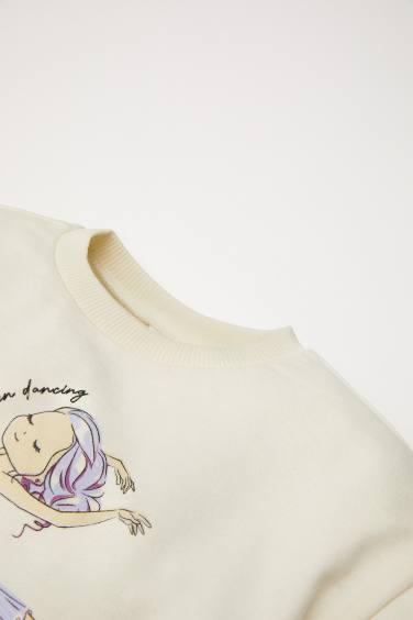 سويت شيرت بيبي بناتي قصة عادية بيج