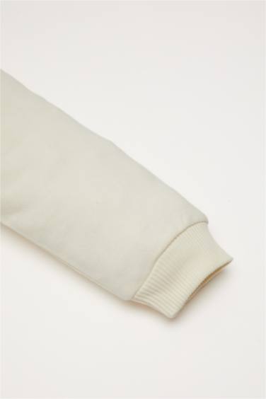 سويت شيرت بيبي بناتي قصة عادية بيج