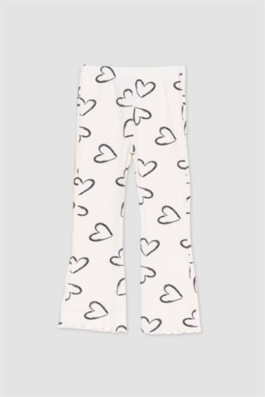 Baby Girl Heart Patterned 2 Piece Set