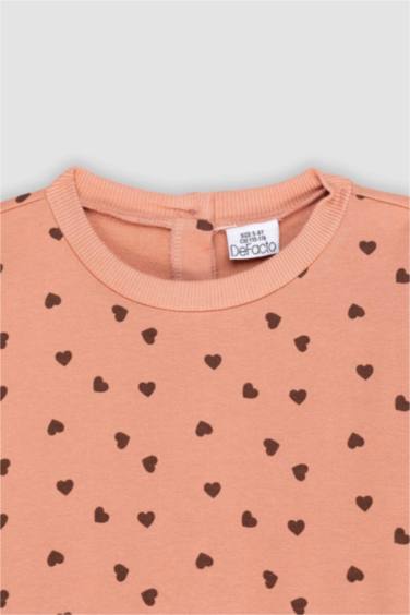 Baby Girl Polka Dot Long Sleeve Sweatshirt Fabric Dress