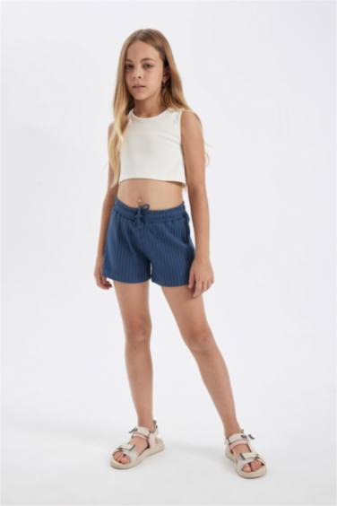 Girl Ribbed Camisole Shorts