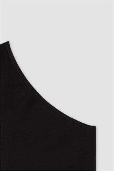 كروب توب سليم فيت بكتف واحد