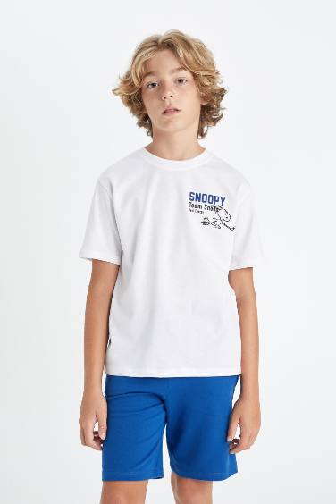 Boy Snoopy Crew Neck T-Shirt