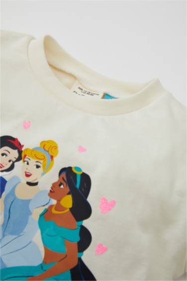 Сәби Қыз Disney Princess велосипед мойыны ұзын жеңді Ұзын жеңді футболка