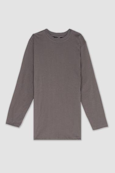 Regular Fit Cotton Long Sleeve Tunic