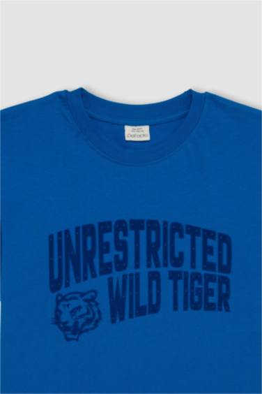 Boy Crew Neck Printed Short Sleeve T-Shirt